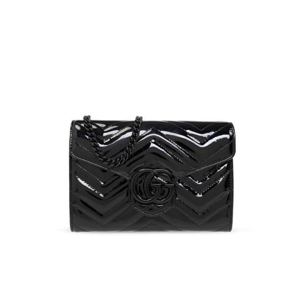 Gg Marmont Matelassé Patent Mini Bag Aacjs